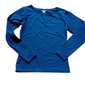 ---  Basic Black Long Sleeve Shirt Girl Medium